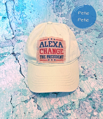 Alexa, Change the President Patch Hat
