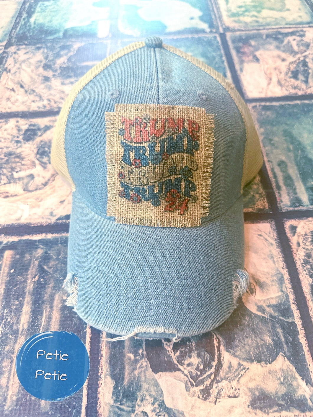 Floral Trump Patch Hat