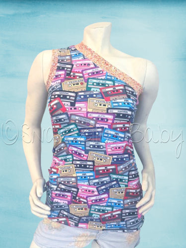 Ladies' Small Taylor Swift Cassettes Tank