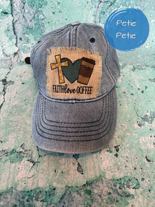 Faith, Love, & Coffee Patch Hat