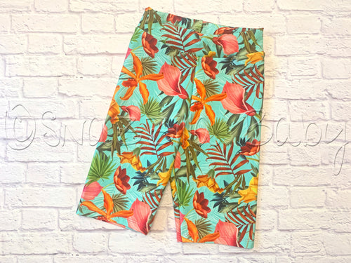 Kids' 8 Tropical Bike Shorts