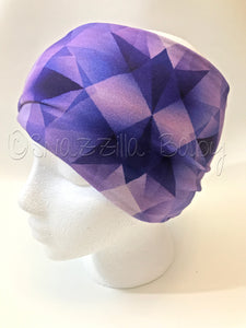 Child Purple Geos 4-Way Headwrap