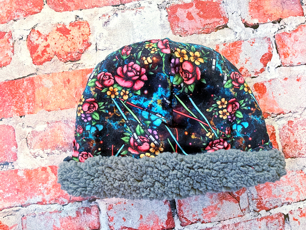 Adult Floral Space Wars Toasty Beanie
