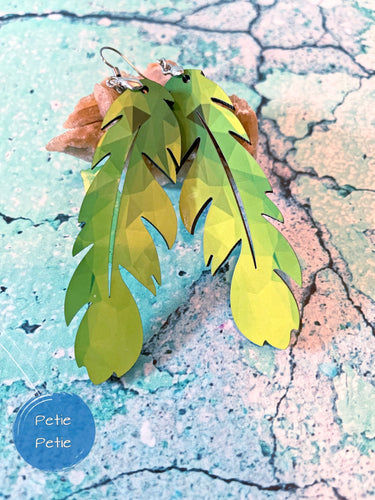 Tropical Leaf Earrings